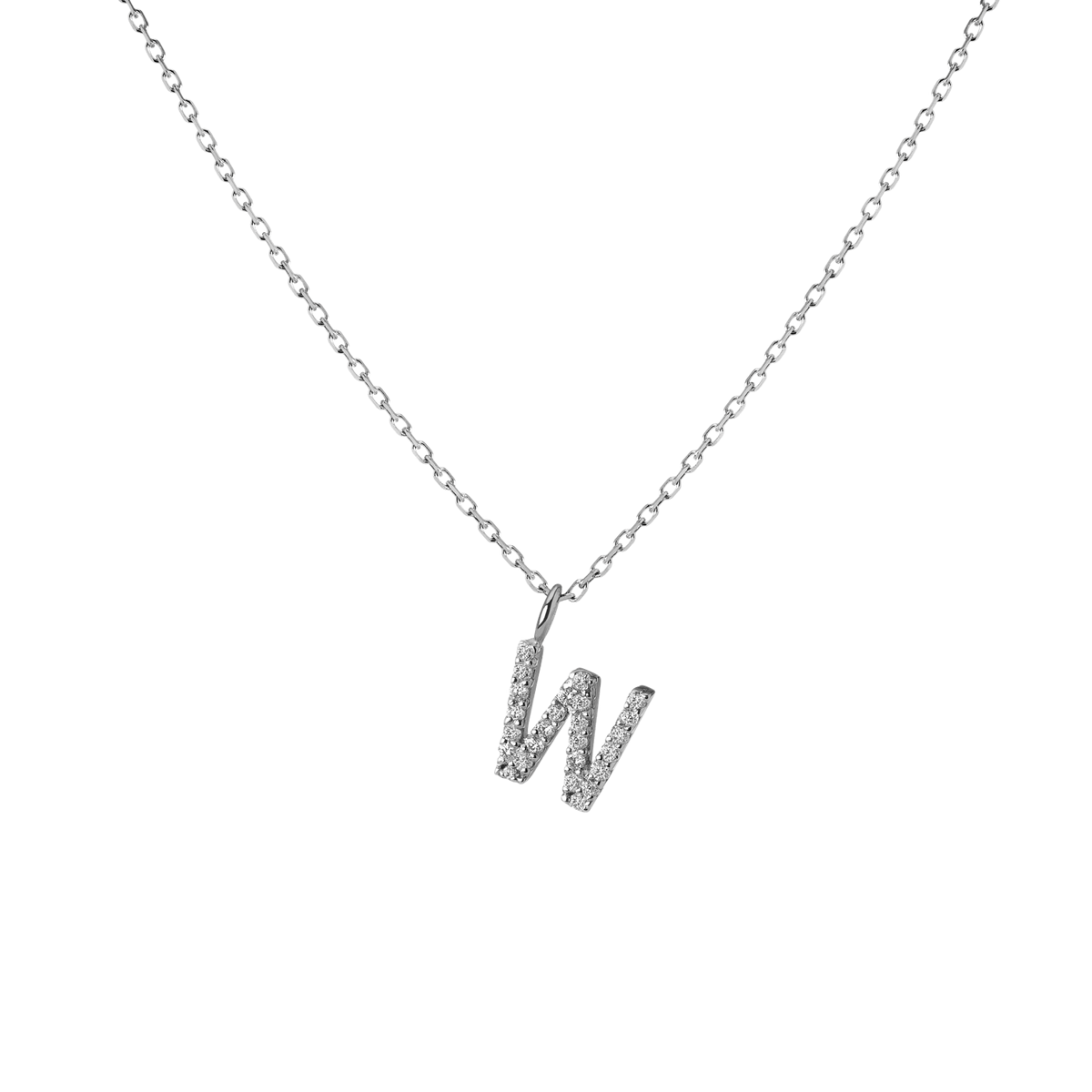 14k White Gold 18k White Gold White Diamonds '-W-