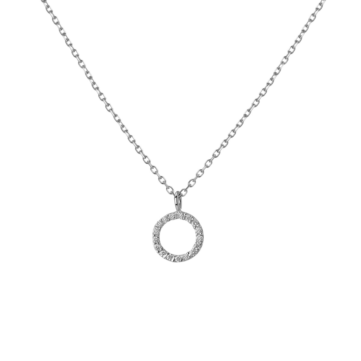 14k White Gold 18k White Gold White Diamonds '-O-