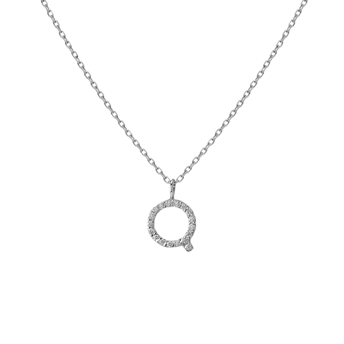14k White Gold 18k White Gold White Diamonds '-Q-