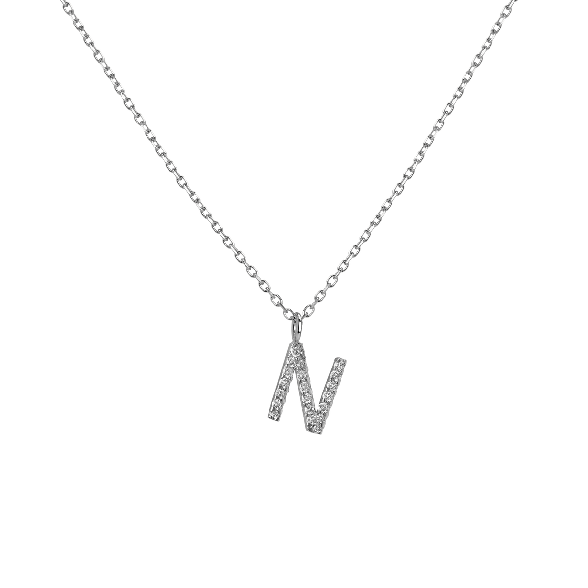 14k White Gold 18k White Gold White Diamonds '-N-