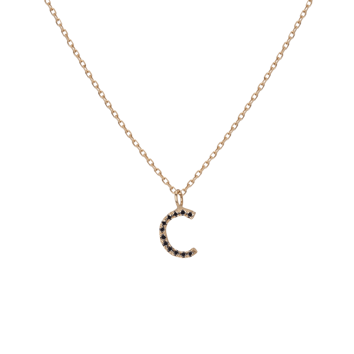 14k Yellow Gold 18k Yellow Gold Black Diamonds '-C-