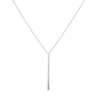 Long Gold Bar Drop Necklace