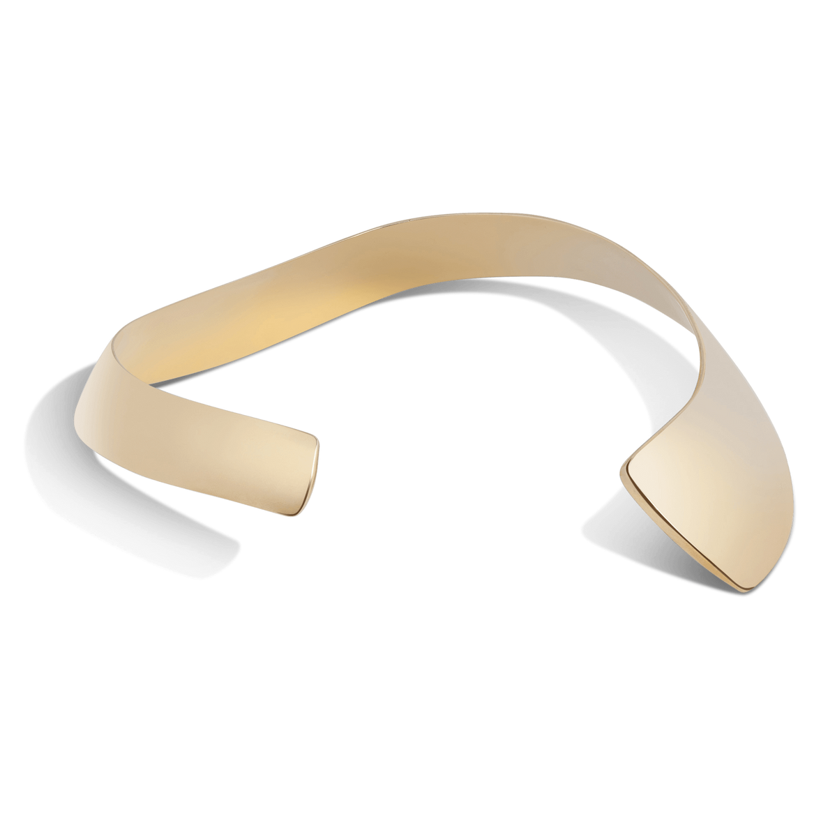 Arc Necklace Yellow Gold Vermeil 14k Yellow Gold 18k Yellow Gold Laid down