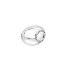 Diamond Circle Ring with White Diamonds