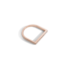 Diamond Bar Square Ring with White Diamonds