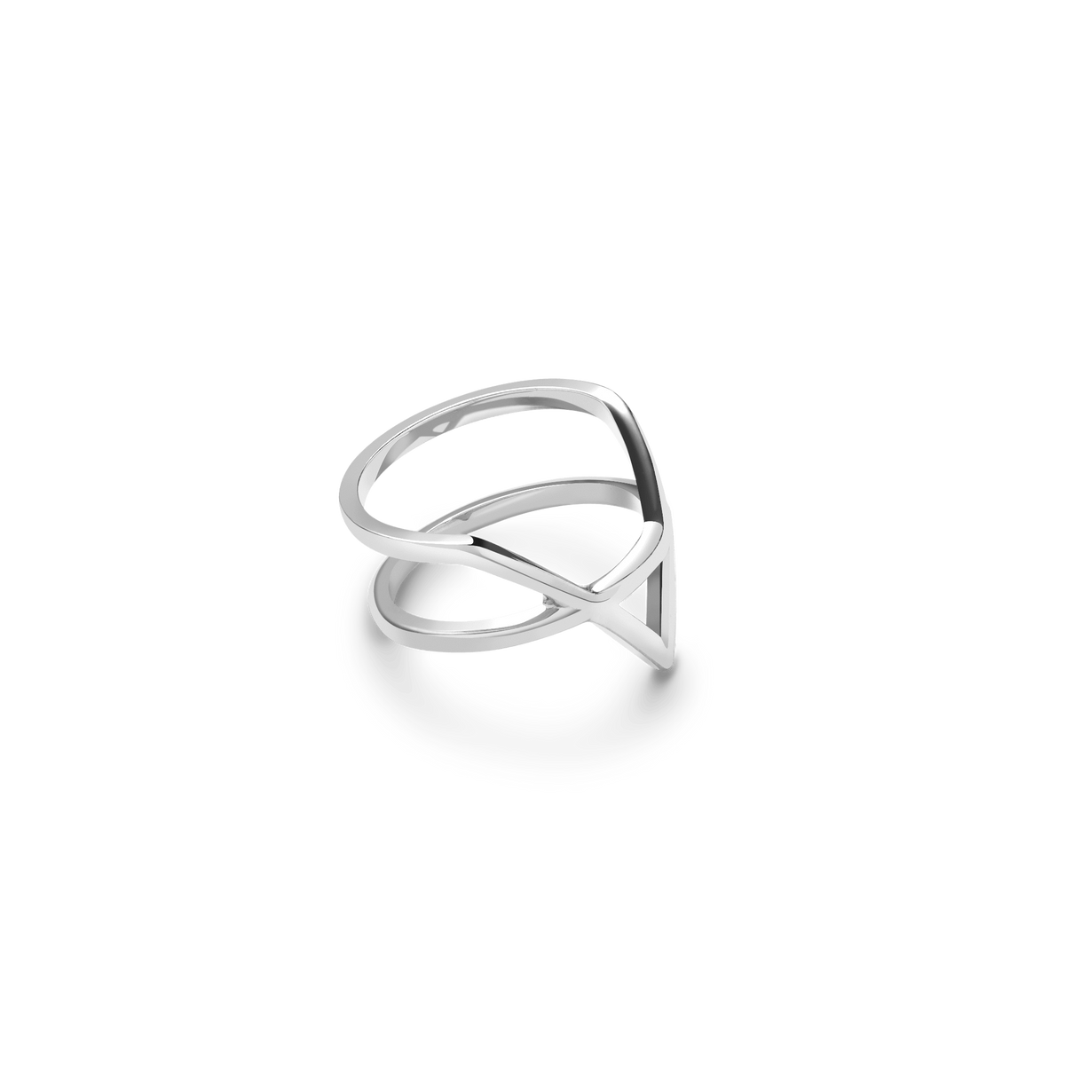 Icon Ring Sterling Silver White Gold Vermeil 14k White Gold 18k White Gold