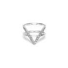 Icon Ring with White Diamonds