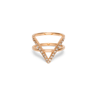 Icon Ring with White Diamonds