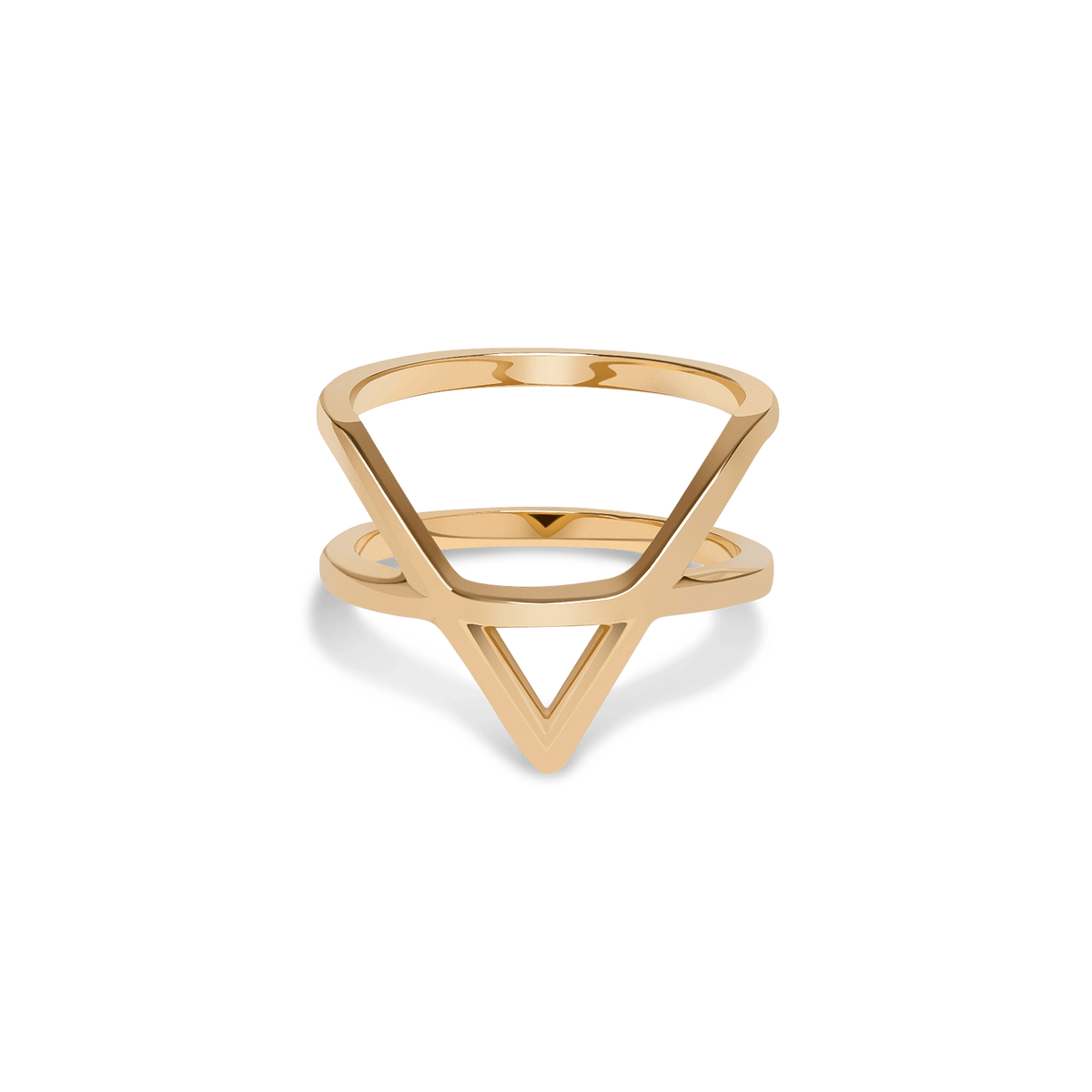 Icon Ring Yellow Gold Vermeil 14k Yellow Gold 18k Yellow Gold     Front First