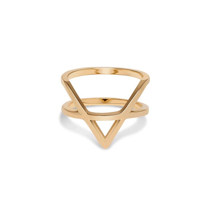 Icon Ring Yellow Gold Vermeil 14k Yellow Gold 18k Yellow Gold     Front First