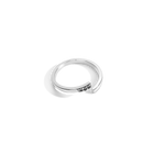 Mini Wraparound Ring with Black Diamonds