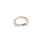 Mini Wraparound Ring with Black Diamonds