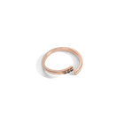 Mini Wraparound Ring with Black Diamonds