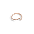 Mini Wraparound Ring with White Diamonds