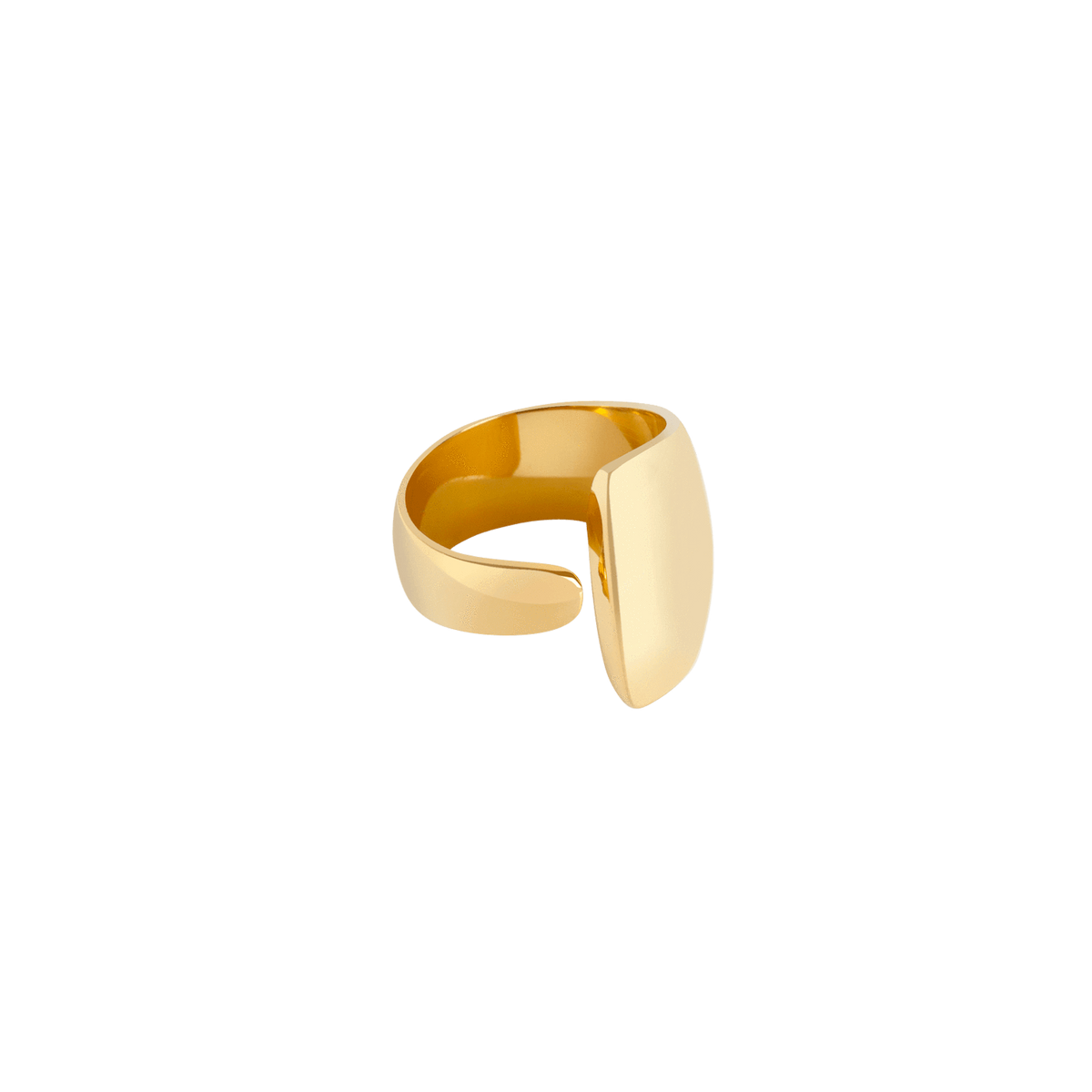 Arc Ring Yellow Gold Vermeil 14k Yellow Gold 18k Yellow Gold Laid down