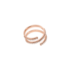 Wraparound Ring with White Diamonds