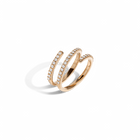 Wraparound Ring with White Diamonds