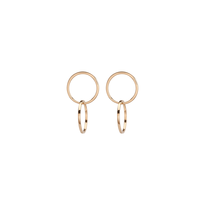 Connection Earrings Small Yellow Gold Vermeil 14k Yellow Gold 18k Yellow Gold Single | Pair First