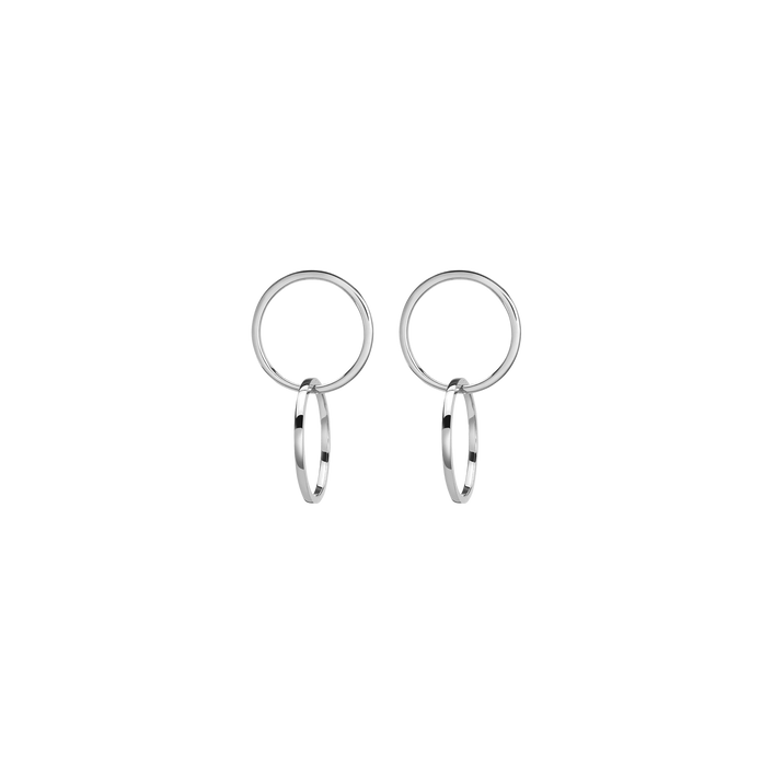 Connection Earrings Small White Gold Vermeil 14k White Gold 18k White Gold Single | Pair First